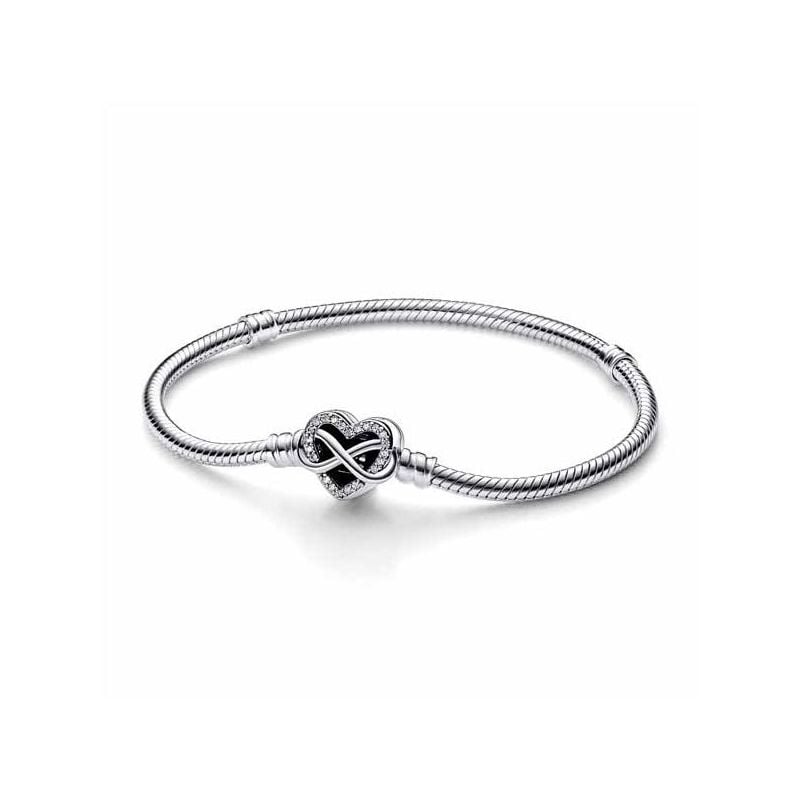 Pandora Moments Sparkling Infinity Heart Clasp Snake Chain 16 cm 592645C01-0