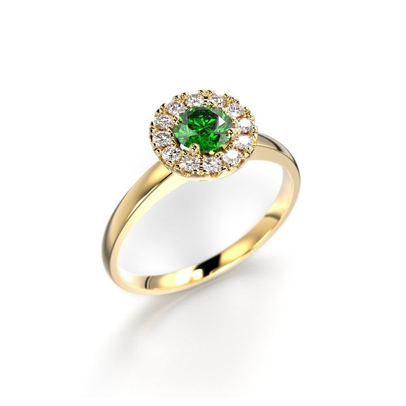 Festive Isabella Green timanttisormus 594-042G-KK