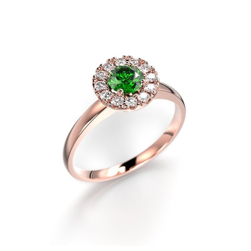 Festive Isabella Green timanttisormus 594-042G-PK