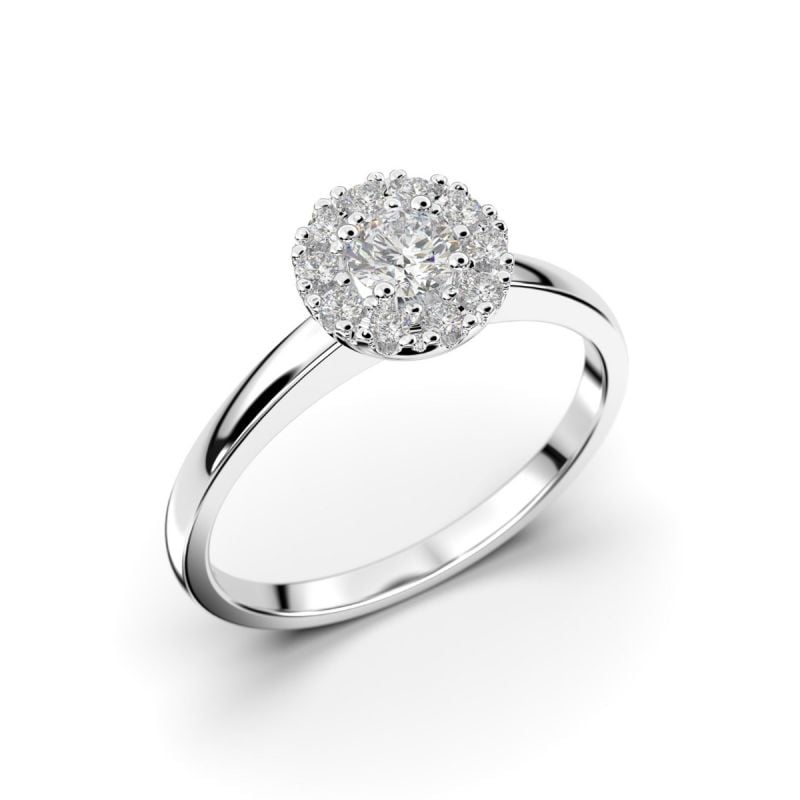 Festive Annabella timanttisormus, platina 598-028-PT