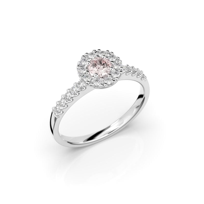 Festive Annabella Morganiitti timanttisormus, platina 599-038M-PT