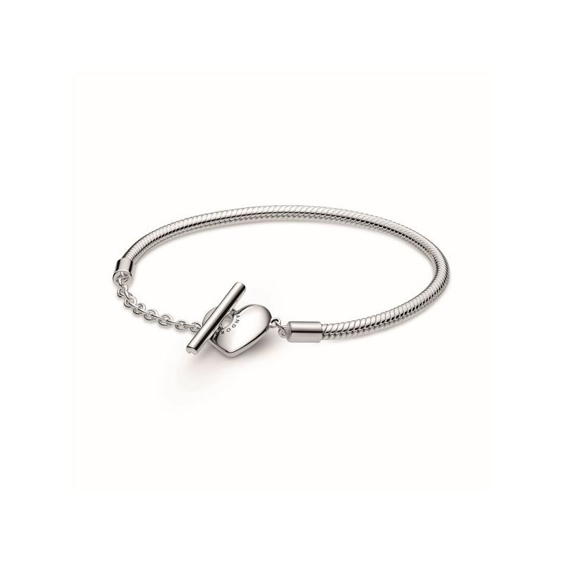 Pandora Moments Engravable Heart T-Bar  rannekoru 17 cm 599285C00-1