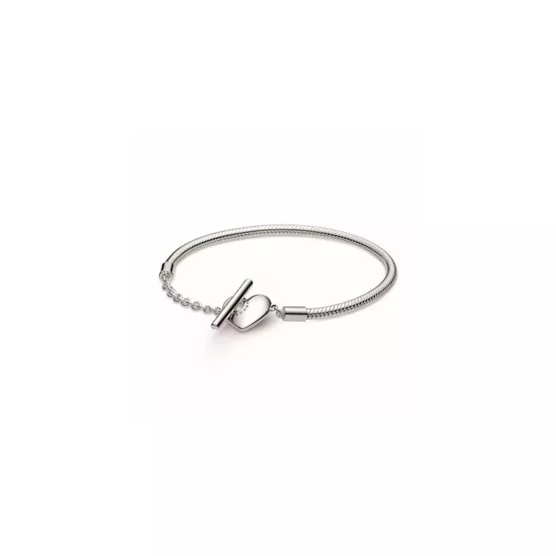 Pandora Moments Engravable Heart T-Bar rannekoru 18 cm 599285C00