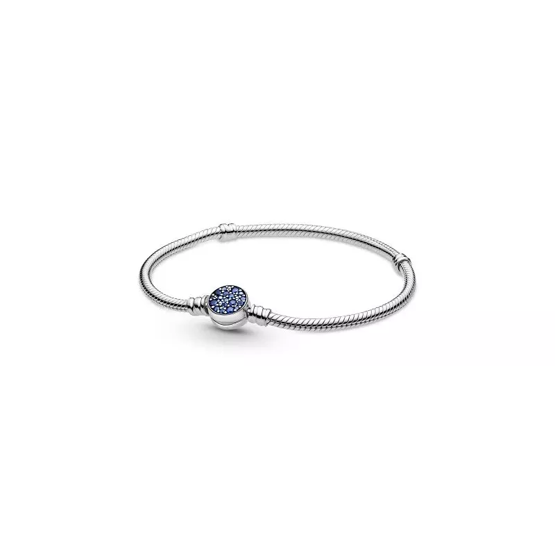 Pandora Moments Sparkling Blue Disc Clasp 19 cm rannekoru 599288C01