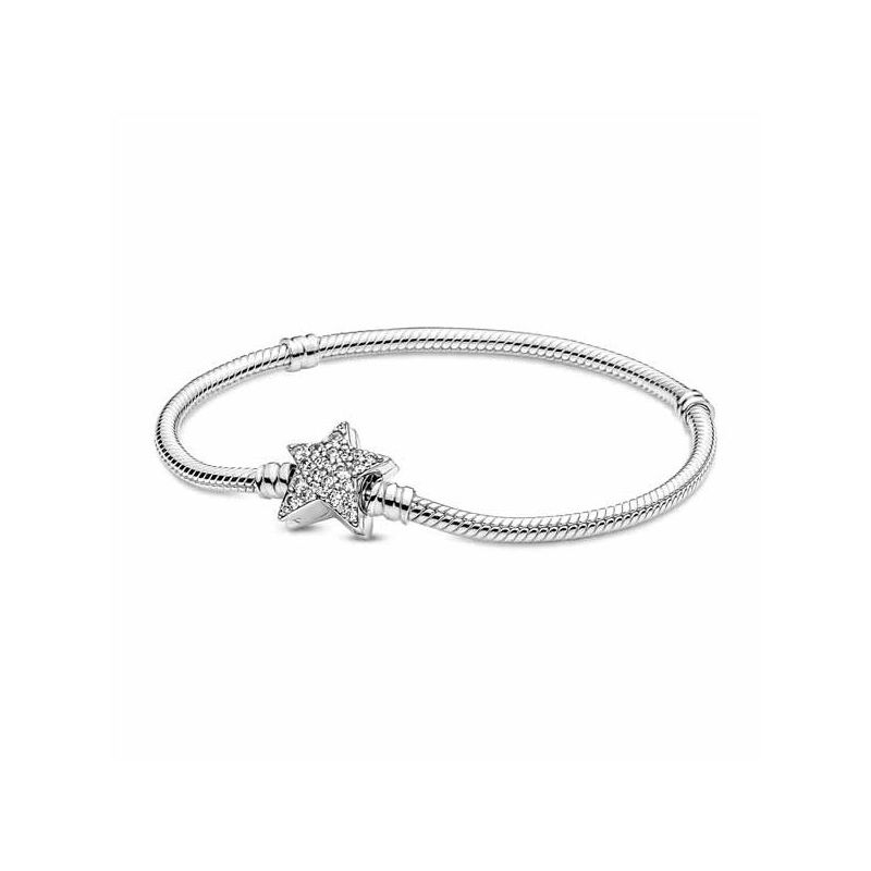 Pandora Moments Star Clasp Snake Chain rannekoru 17 cm 599639C01-1