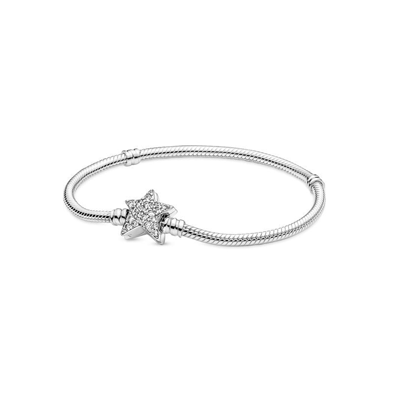 Pandora Moments Star Clasp Snake Chain rannekoru 18 cm 599639C01-1