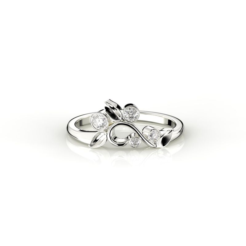 Festive Eden timanttisormus, platina 601-011-PT