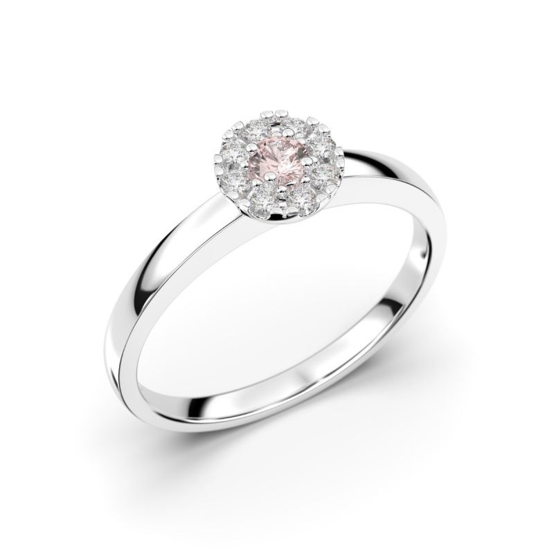 Festive Bella Morganiitti timanttisormus, platina 606-015M-PT