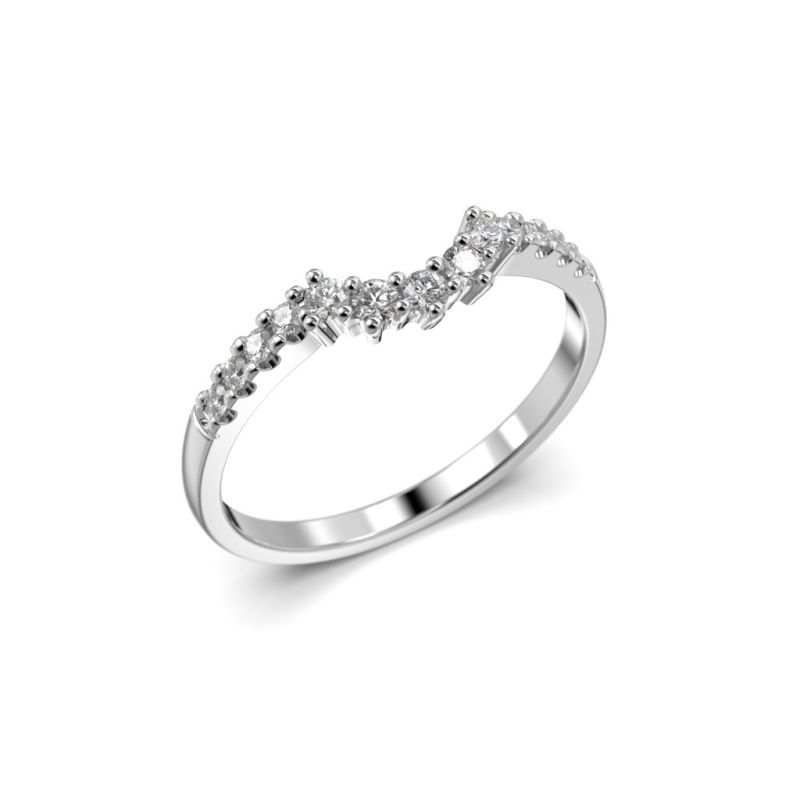 Festive Fiona Side timanttisormus, platina 674-018-PT