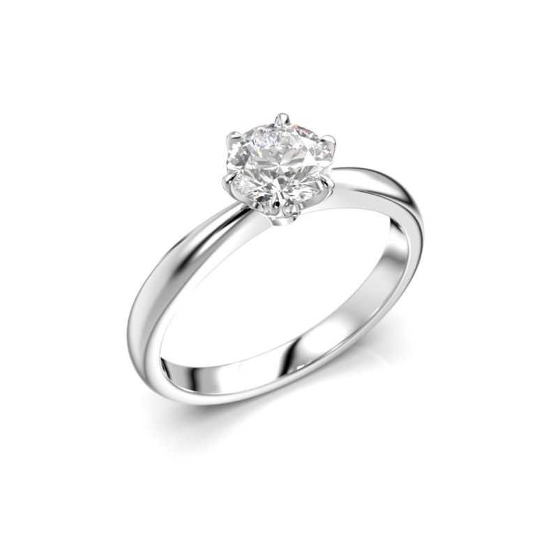 Festive Classic timanttisormus, platina 686-070-PT