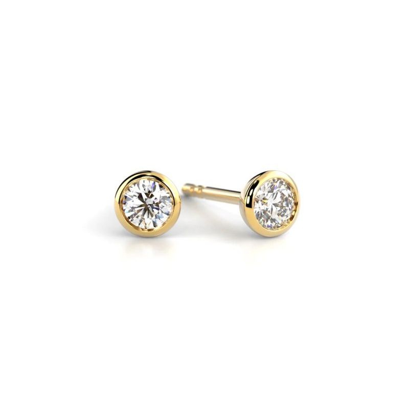 Festive Auréa Bezel Diamantohrringe 739-020-KK