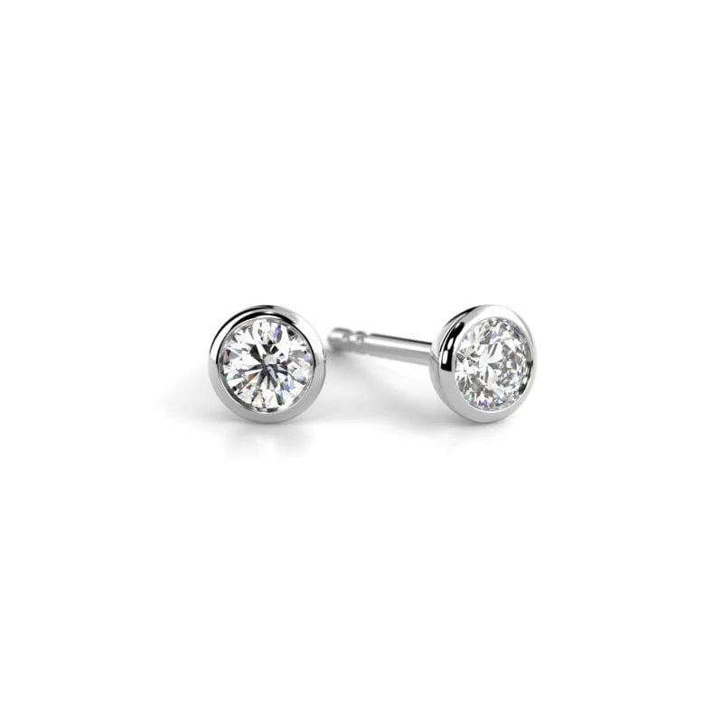 Festive Auréa Bezel Diamantohrringe 739-020-VK
