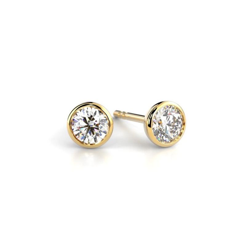 Festive Auréa Bezel Diamantohrringe 739-040-KK