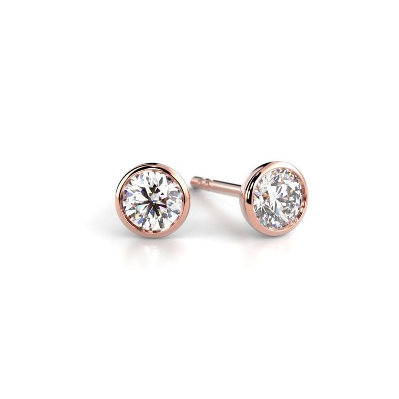 Festive Auréa Bezel Diamantohrringe 739-040-PK