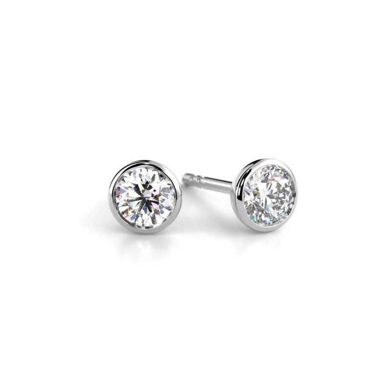 Festive Auréa Bezel Diamantohrringe 739-040-VK