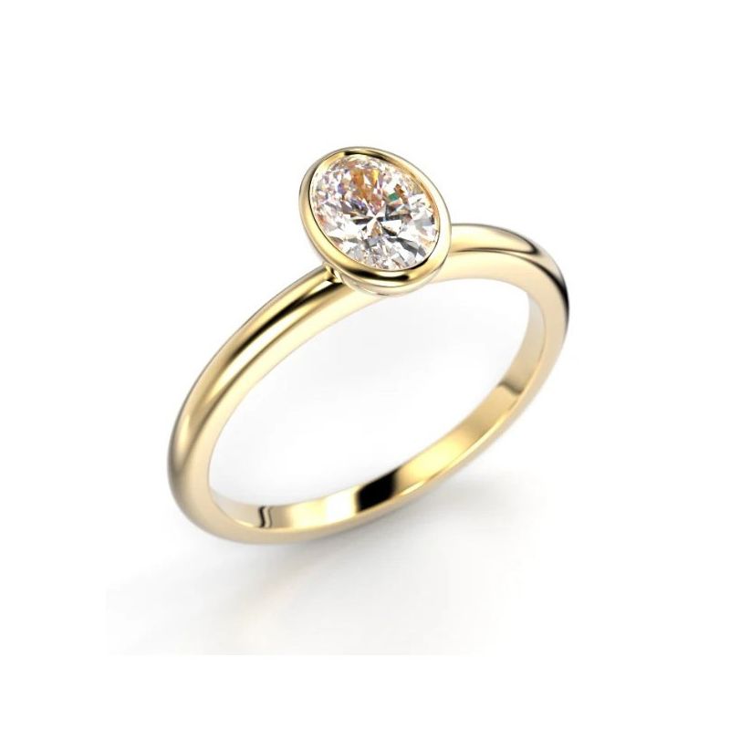 Festive Auréa Bezel Oval Diamantring 742-050-KK