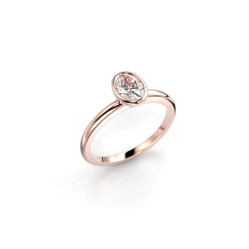 Festive Auréa Bezel Oval Diamantring 742-050-PK