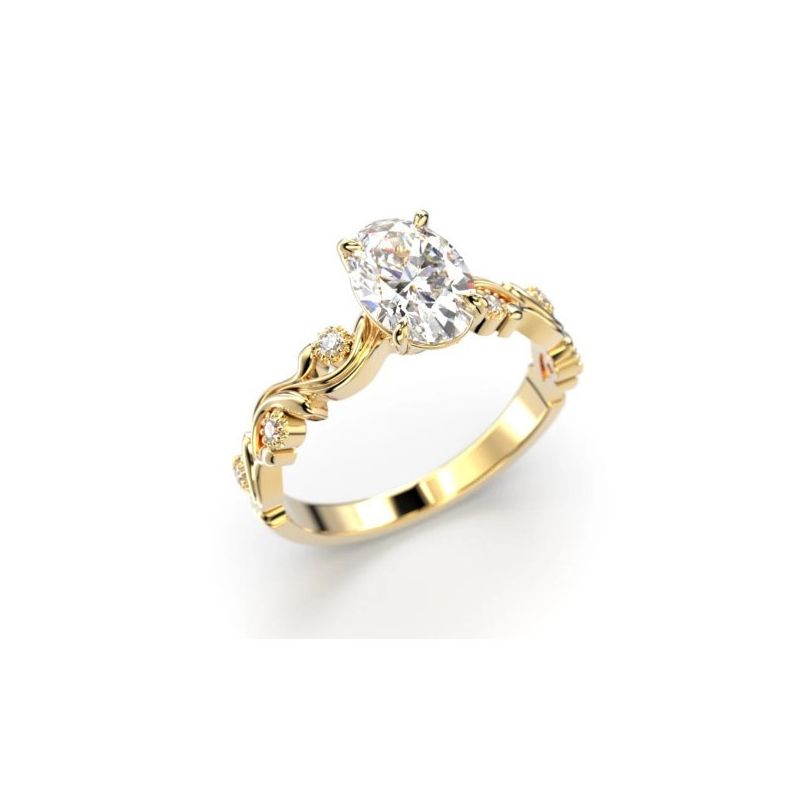 Festive Feeniks Lux Oval timanttisormus 754-106-KK