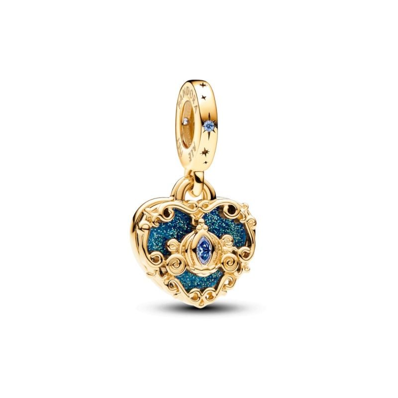 Pandora Disney Cinderella’s Carriage & Heart Double Dangle hela 763072C01-1
