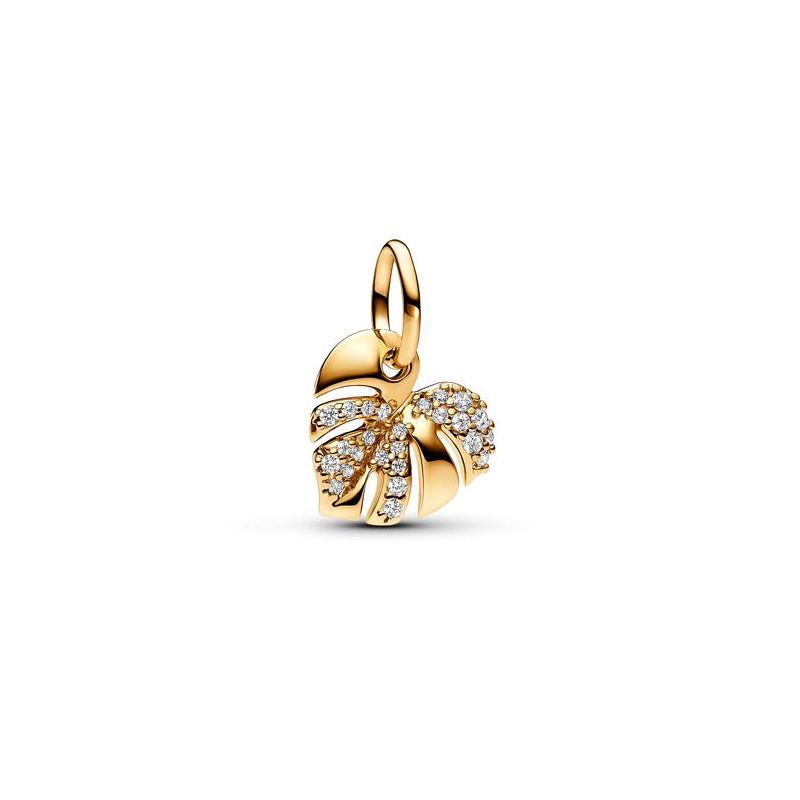 Pandora Sparkling Monstera Leaf Dangle hela 763349C01-1