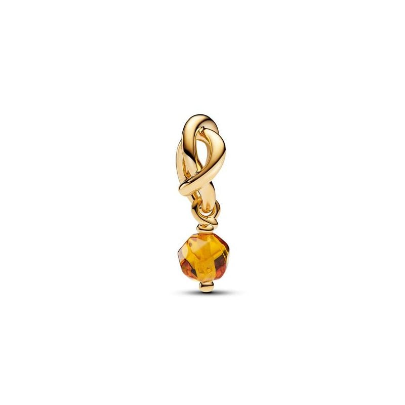 Pandora Faceted Honey Eternity Circle Dangle hela 763462C11 / marraskuu-1