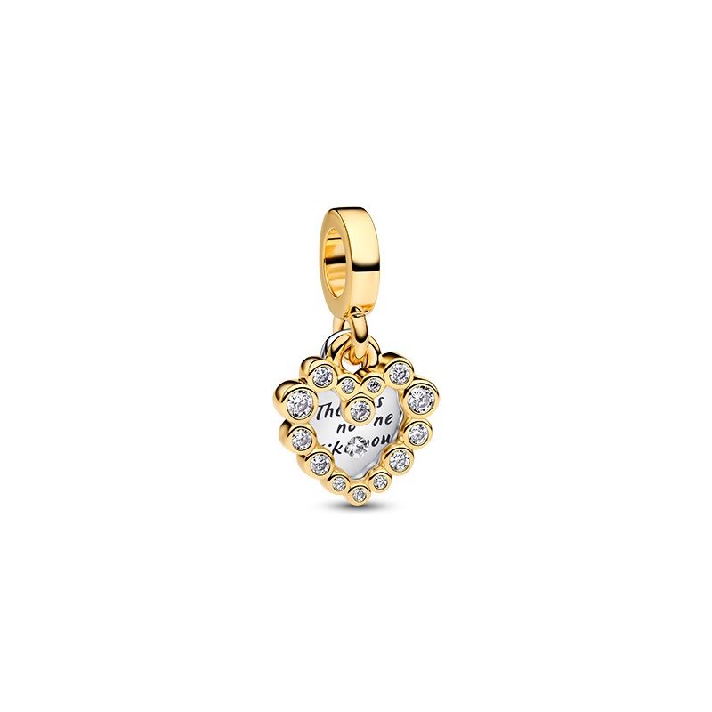 Pandora Sparkling Heart Double Dangle hela 763765C01-1
