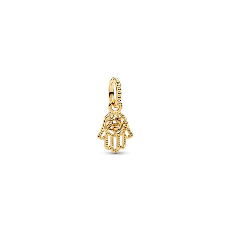 Pandora Protective Hamsa Hand Dangle Charme, vergoldet 769144C00