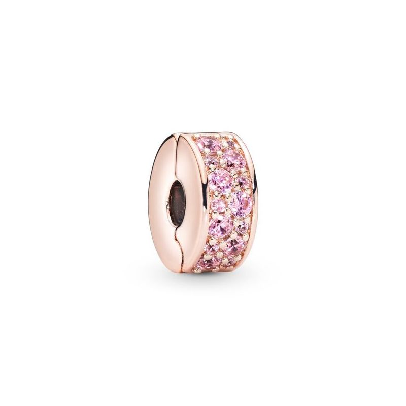 Pandora Rose Moments Sparkling Pink Clip Charm 781817PCZ-1