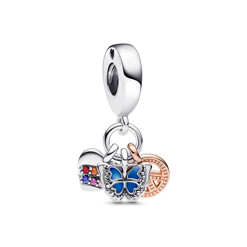 Pandora Heart Butterfly Peace hela 782572C01-1