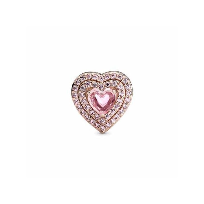 Pandora Rose Sparkling Levelled Heart hela 789218C01-1