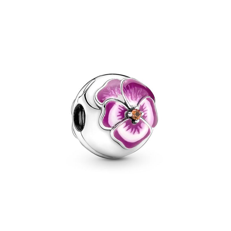 Pandora Pink Pansy Flower 790772C01-1