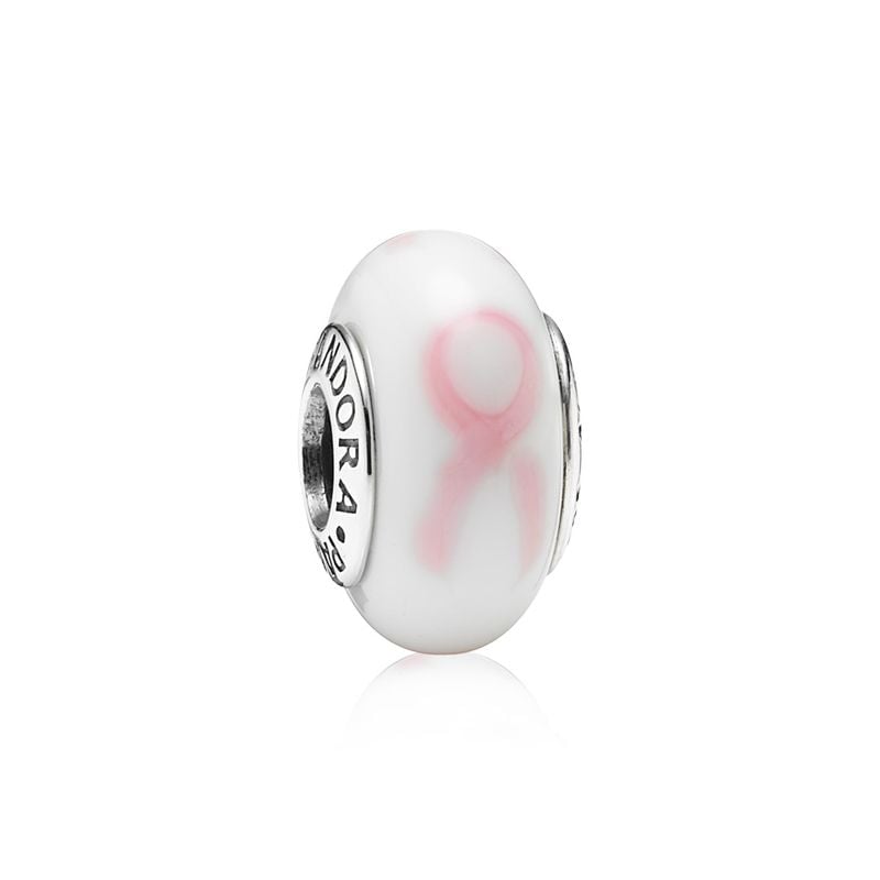 Pandora Pink Ribbon Murano hela 790928-1