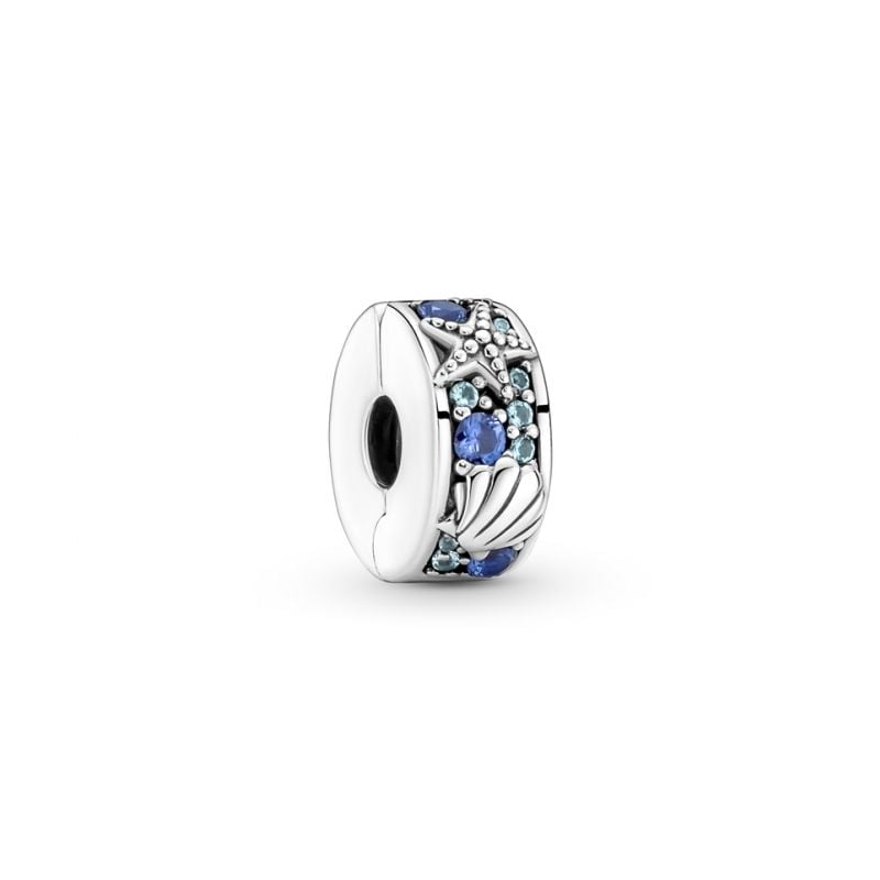 Pandora Tropical Starfish & Shell Clip Charm hela 791678C01-1