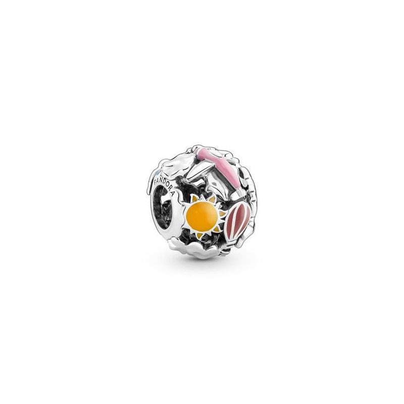 Pandora Moments Fly Away Rainbow Sky & Travel Charm hela 791695C01-1