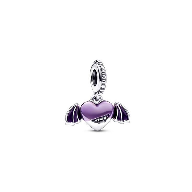 Pandora Vampire Winged Heart Dangle Charme 792290C01-1