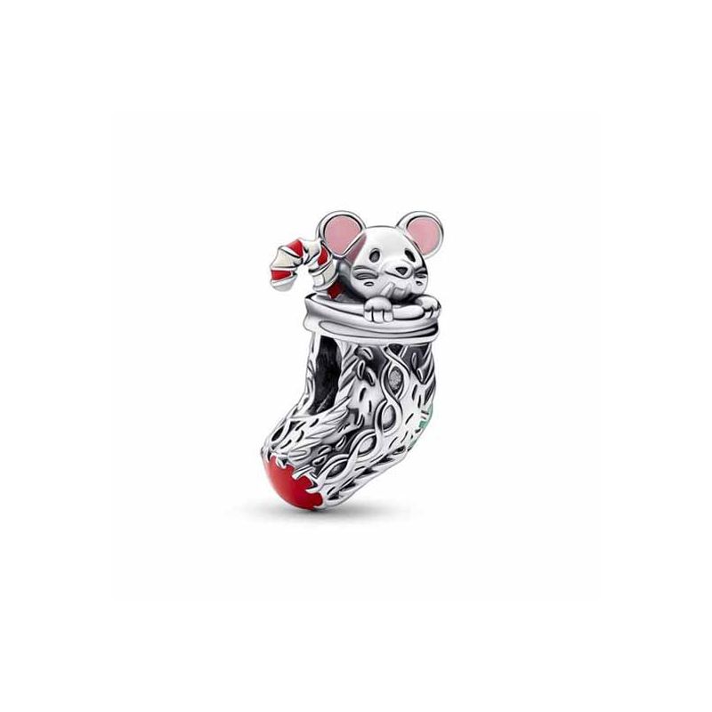 Pandora Moments Festive Mouse & Stocking hela 792366C01-1