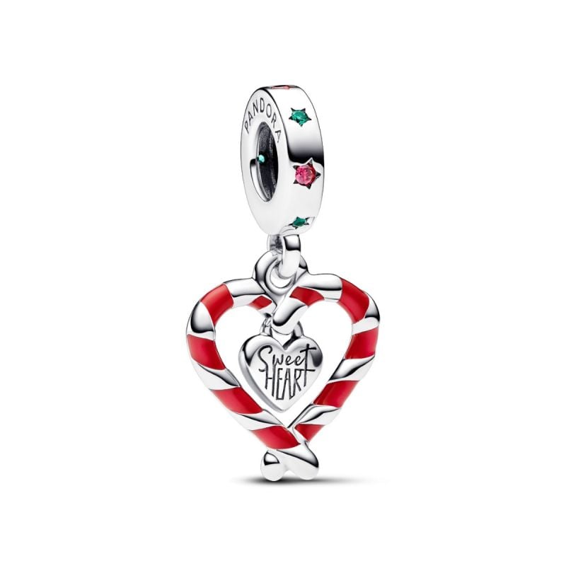 Pandora Cany Cane Heart hela 792822C01-0