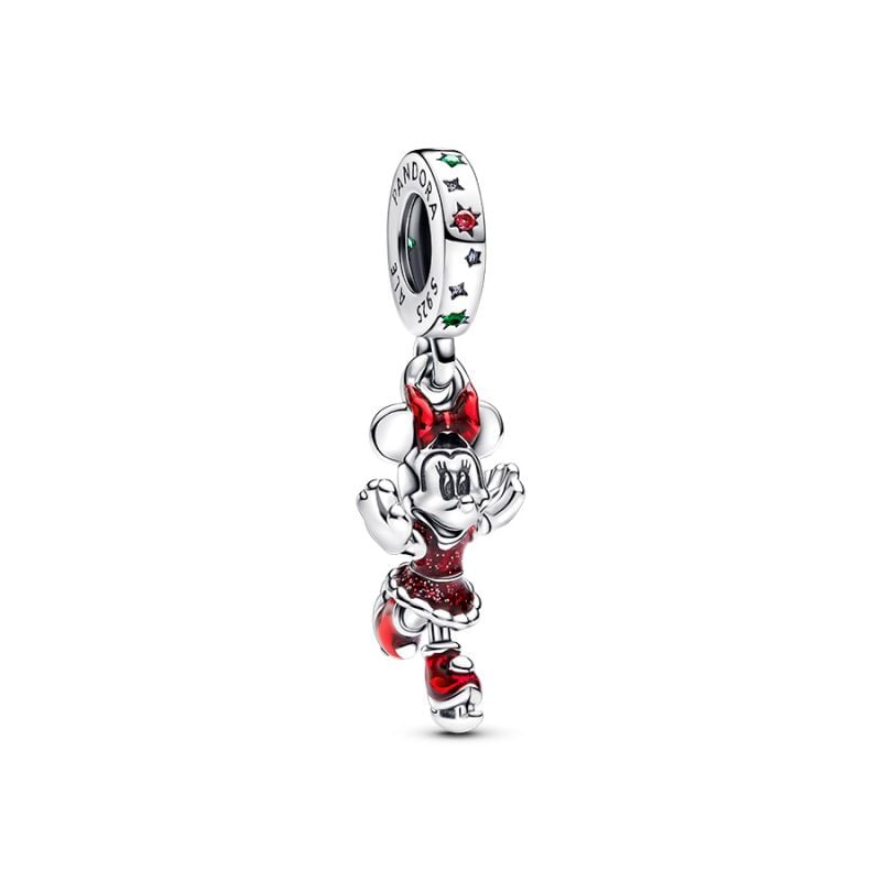 Pandora Minnie Mouse Ice Skating Dangle hela 793530C01-1