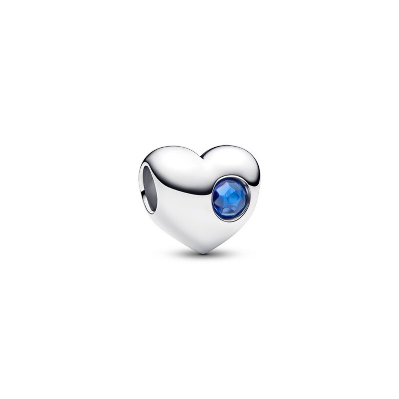 Pandora Engravable Blue Stone Heart Charme 794161C09