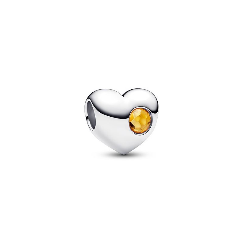 Pandora Engravable Honey Stone Heart Charme 794161C11