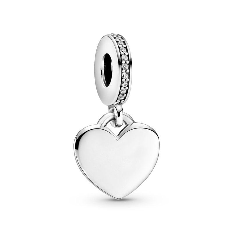 Pandora Engravable Heart Tag Dangle hela 798761C01-1