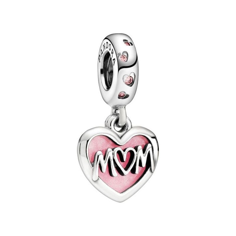 Pandora Mum Script Heart hela 798887C01-1