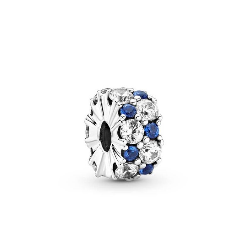 Pandora Clear & Blue Clip -lukkohela 799171C01-1