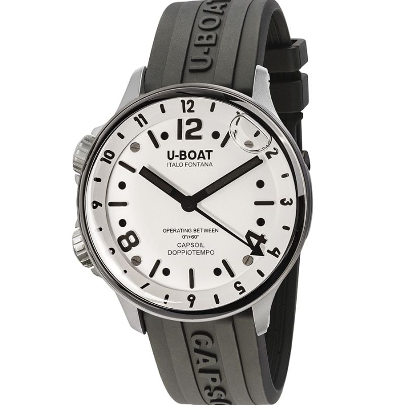 U-Boat Capsoil Doppiotempo SS White 8888/B-1