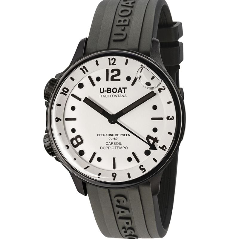 U-Boat Capsoil Doppiotempo DLC White 8889/B-1
