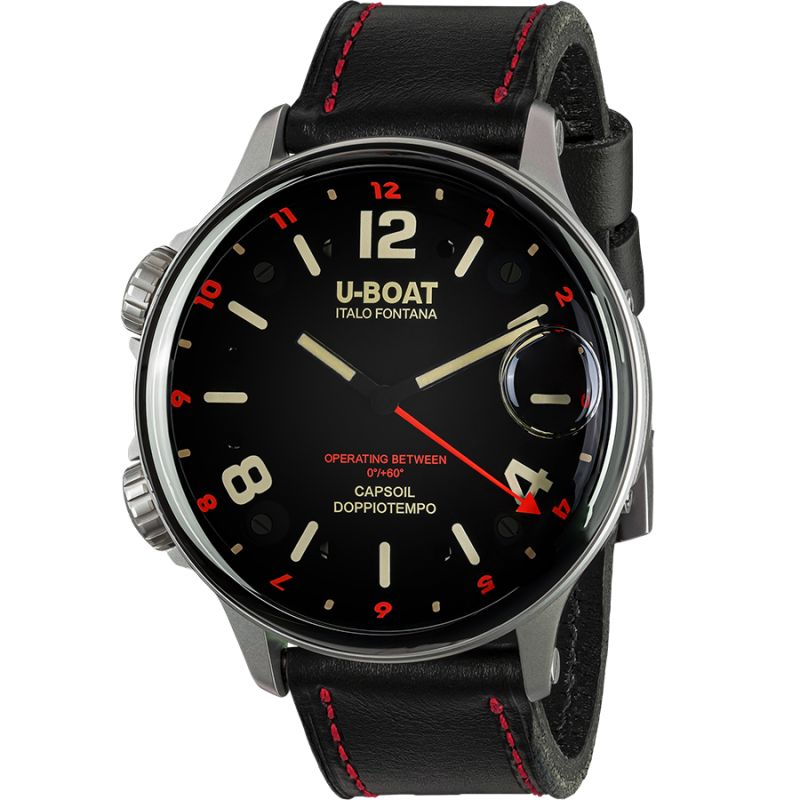 U-Boat Doppiotempo 55 SS Red Rehaut 9674-1