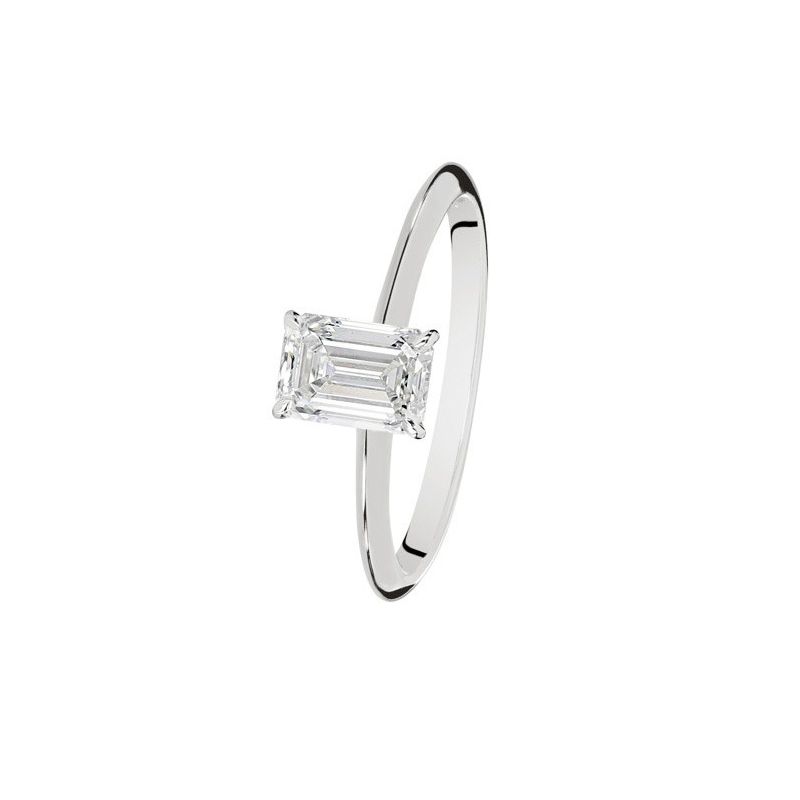 Kohinoor Ella Emerald Cut laboratoriotimanttisormus 983A-622V-101B3L