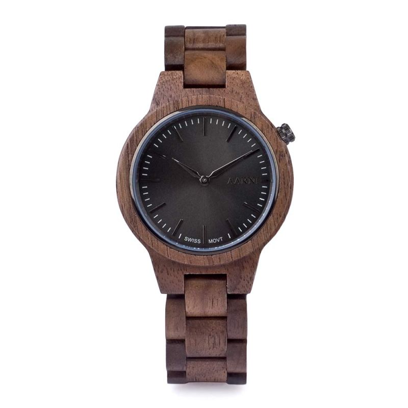 Aarni Vega Pähkinäpuu Armbanduhr 6430066270064-1