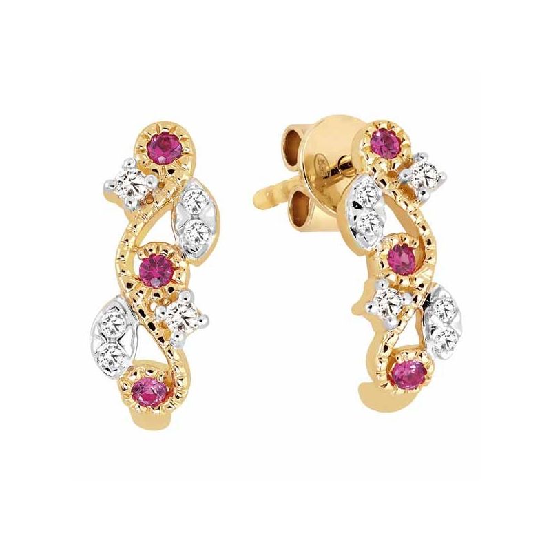 Brilliant Star Diamanten Ohrringe AJE10905-1