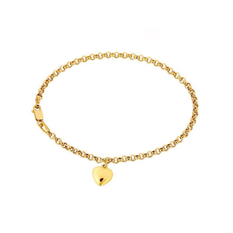 Gold Kette, Herz BK 867/4001 18.5 cm-1